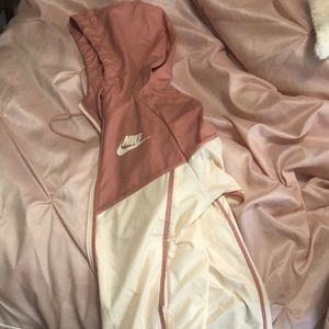Blush Nike windbreaker